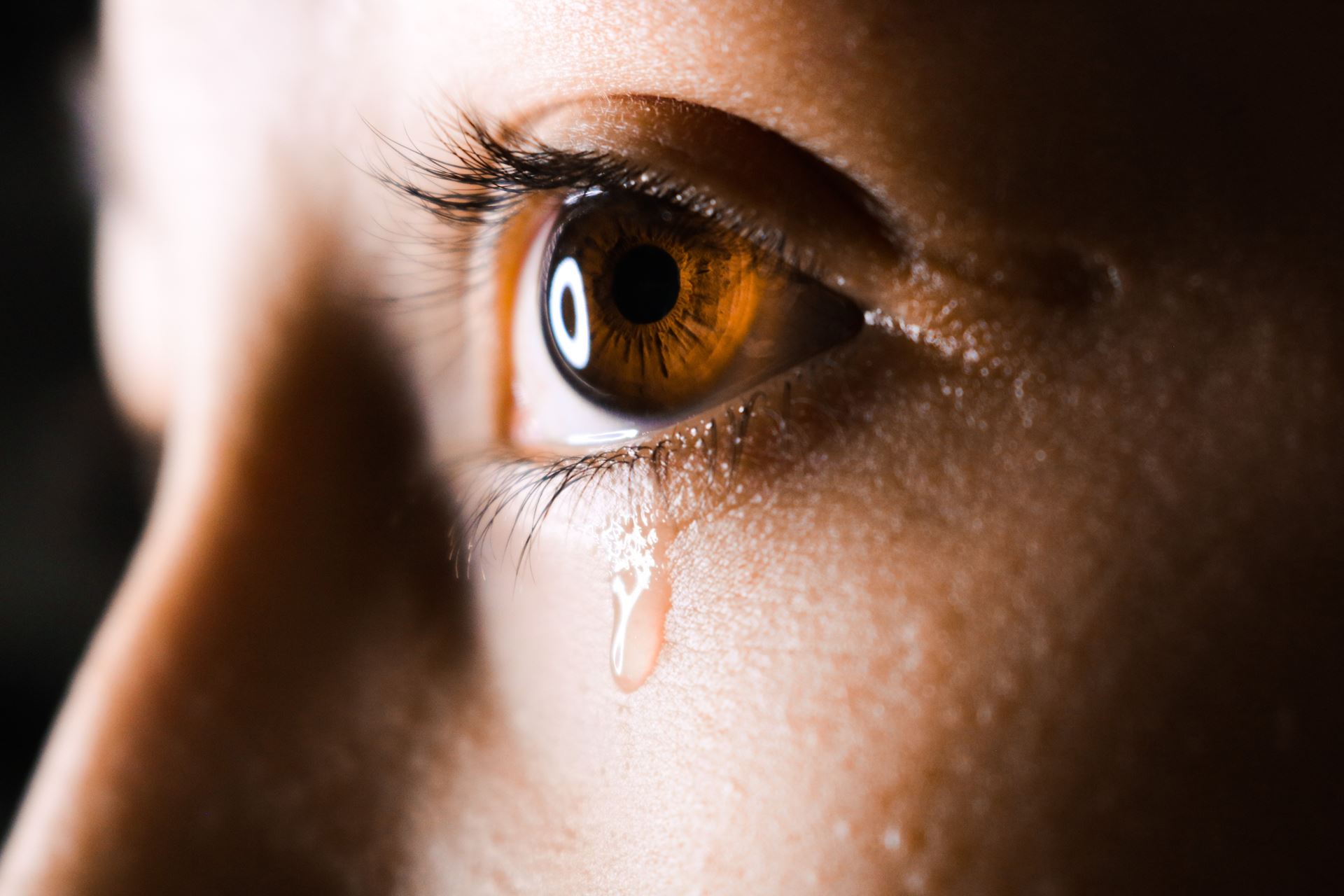 a close up of a persons face